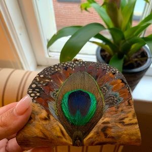Peacock feather coin purse 🦚